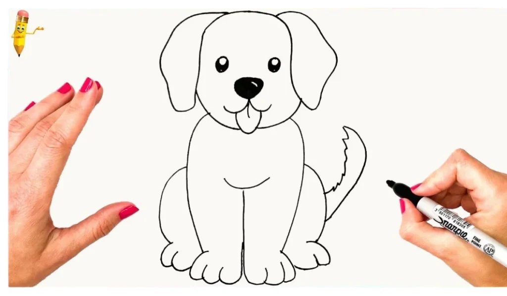 Drawing:k1g 5p4= Dog